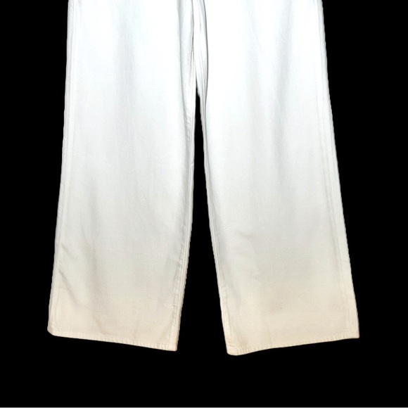 NWT Madewell Petite Superwide-Leg Jeans: Airy Denim Edition, Tile White, 28P - Picture 10 of 16